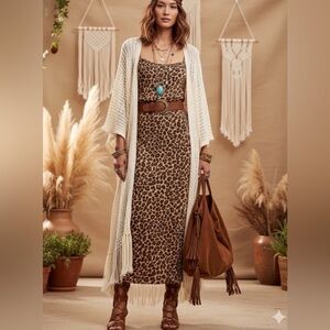 Abercrombie & Fitch The A&F Julia Slip Maxi Dress size Med  NWT 18 1/2” pit
